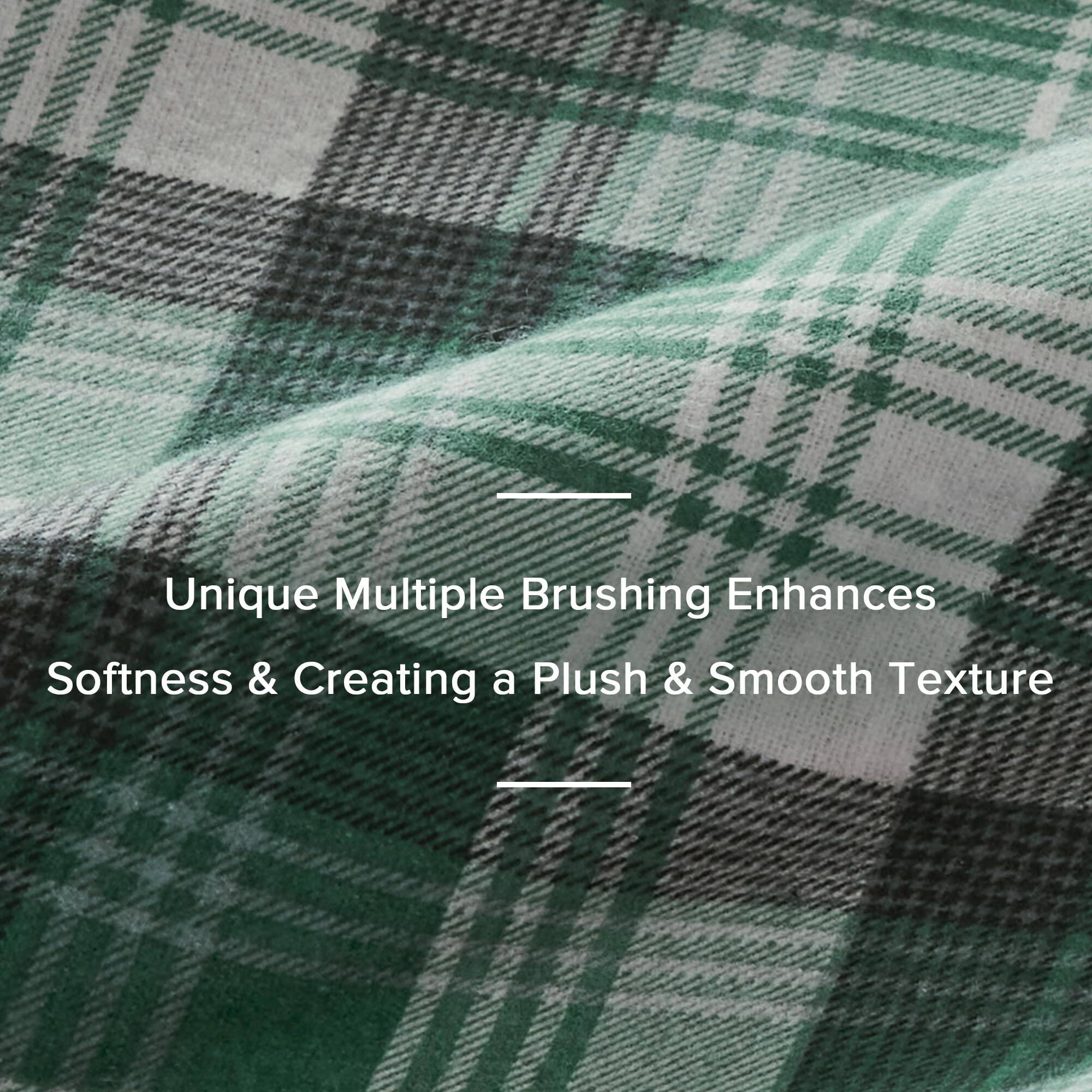 Unique Multiple Brushing Enhances Softness & Creating a Plush & Smooth Texture