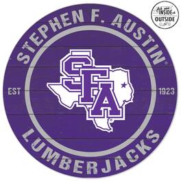 Jardine - Stephen F Austin Lumberjacks 20'' x 20'' Indoor/Outdoor Team Color Circle Sign - Purple
