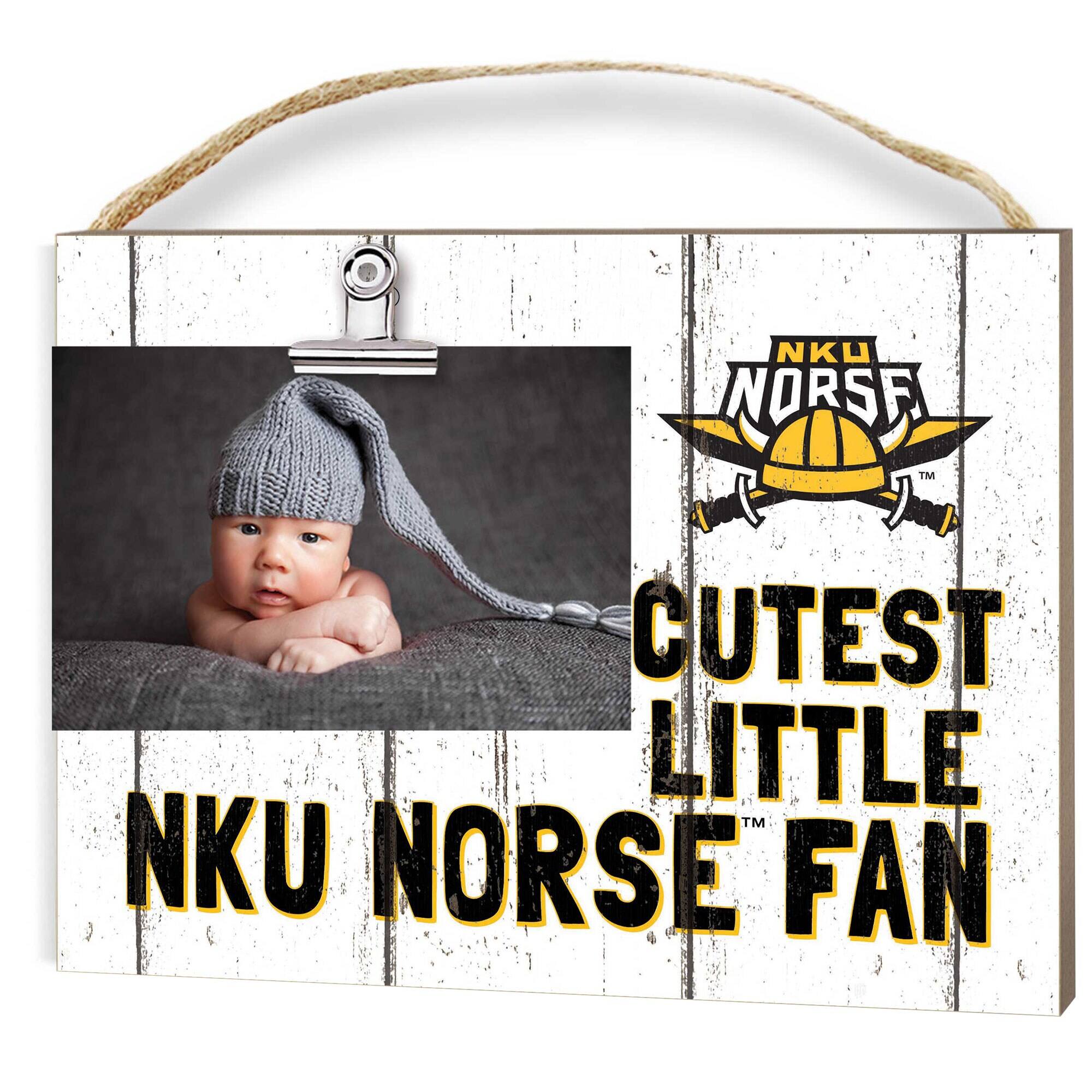 Northern Kentucky University Norse 8" x 10" Cutest Little Fan Weathered Team Logo Clip Photo Frame