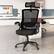 Alt View 3. Costway - Costway Ergonomic Office Chair with Adjustable Lumbar Support Rocking Backrest Armrests Black - Black.