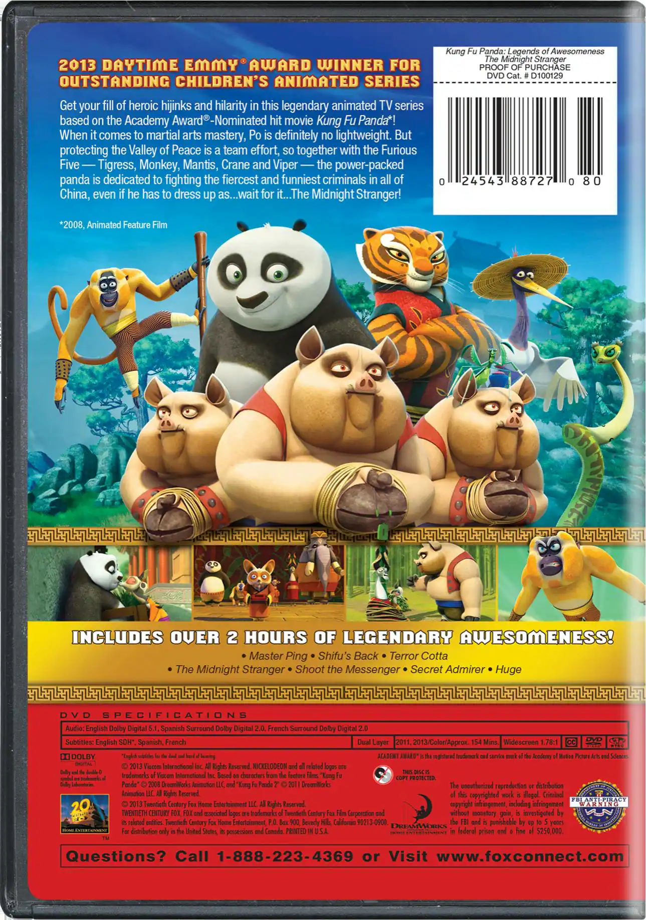 Angle. Kung Fu Panda: Legends of Awesomeness - The Midnight Stranger [DVD].
