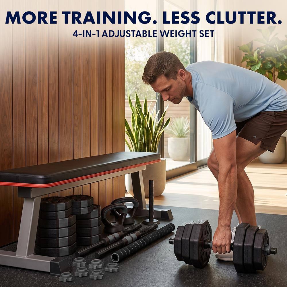 MORE TRAINING. LESS CLUTTER.  
4-IN-1 ADJUSTABLE WEIGHT SET