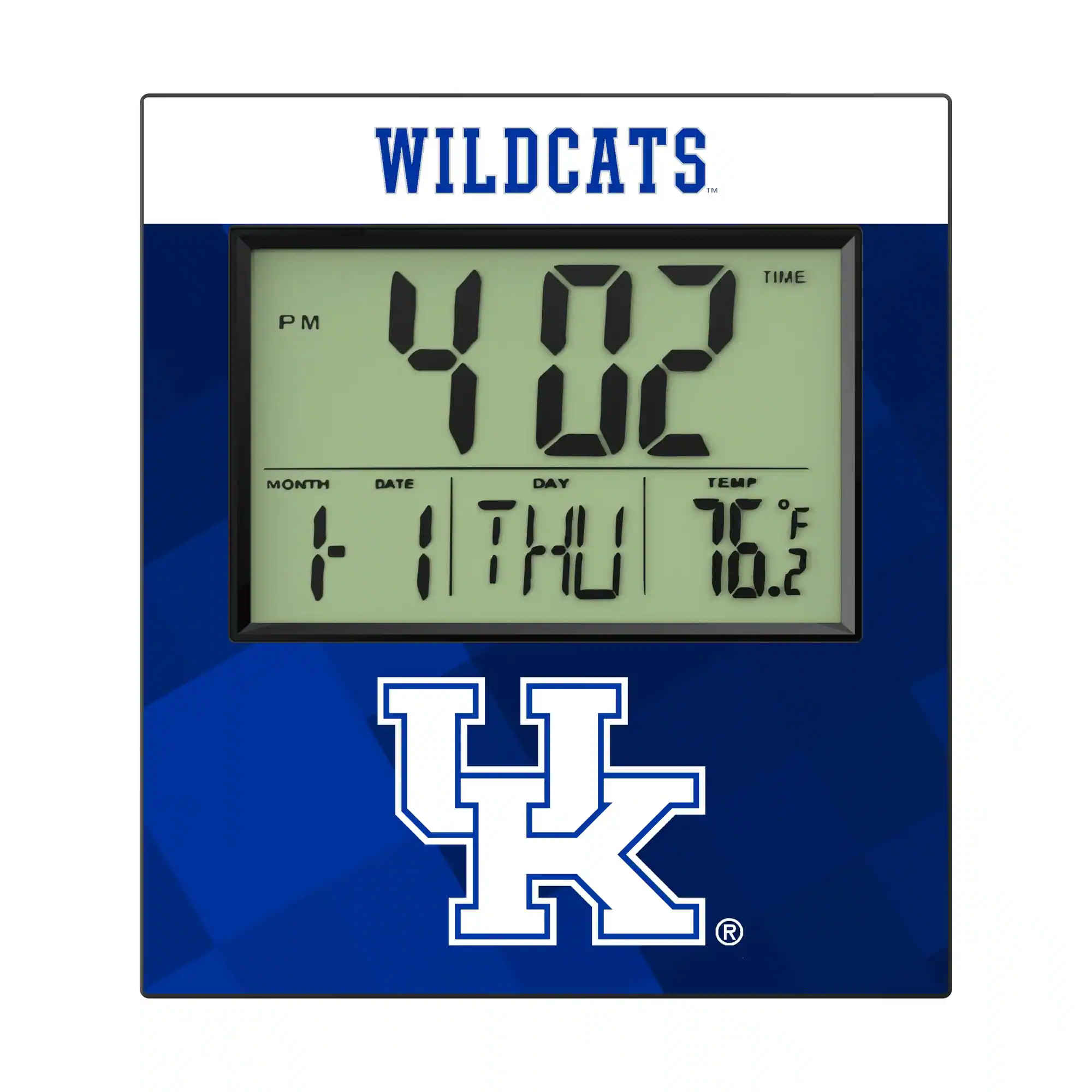 WILDCATS IN TIME PM 4:02 MONTH DATE DAY TEMP F 1 1 THU 76.2