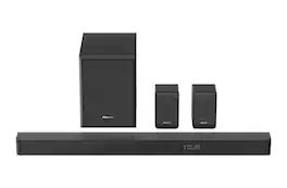 Hisense - Refurbished Excellent - 5.1 Channel Soundbar with Wireless Subwoofer AX5100G, 340W, Dolby Atmos and DTS:X, AI EQ and Preset EQ Modes - Black
