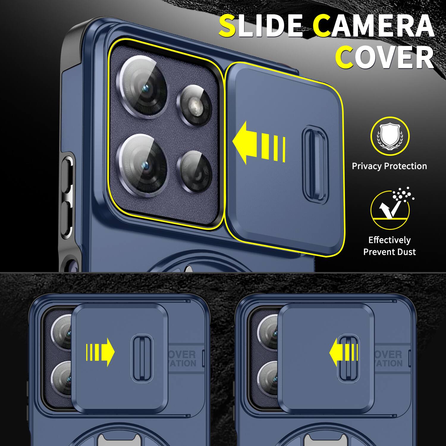 SLIDE CAMERA COVER

Privacy Protection
Effectively Prevent Dust