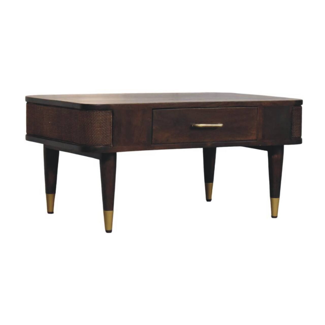 Left. Artisan Furniture - Artisan Furniture Solid Wood Belmont Coffee Table - Brown.