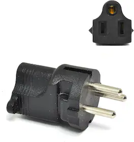 Ceptics - Israel & Palestine Travel Plug Adapter – Type H (SI 32), ETL Certified, Industrial Grade, Compact (IG-14) - Black
