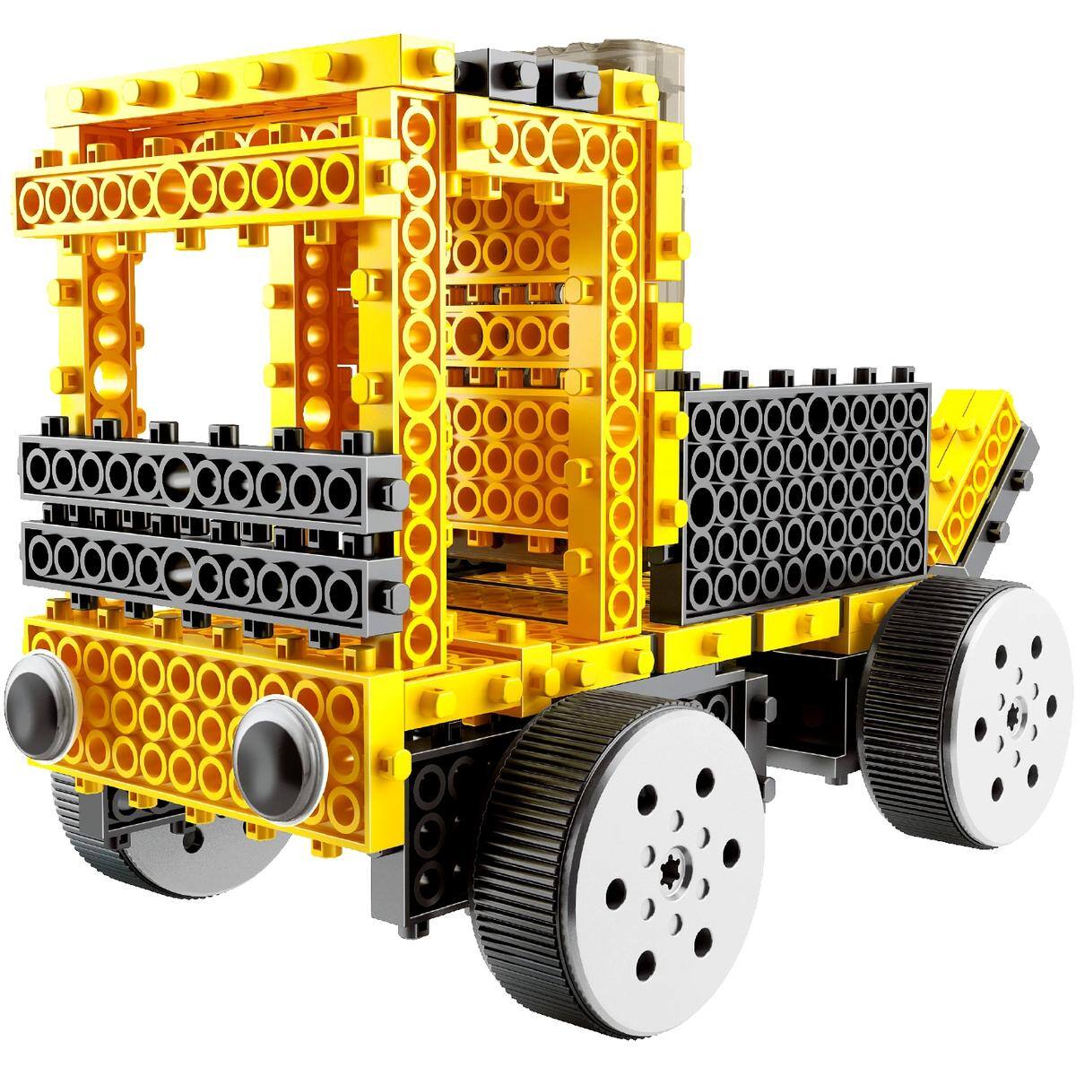 Alt View 2. JuzToys - 127pcs STEM Toys Building Toys For Kids, Construction Trucks Building Toys with Remote, Educational Toys Yellow - Yellow.