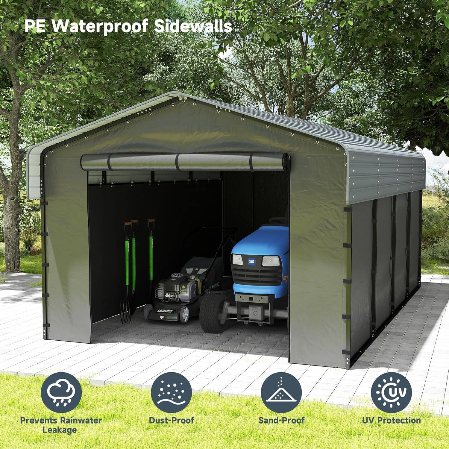 PE Waterproof Sidewalls

- Prevents Rainwater Leakage
- Dust-Proof
- Sand-Proof
- UV Protection