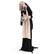 Alt View 19. Costway - 5.2 FT Halloween Animated Standing Greeter Old Lady with Candy Dish & LED Eyes - Black/White.