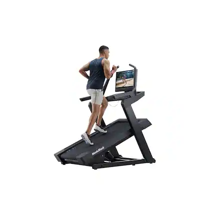 Front. NordicTrack - NordicTrack X24 Treadmill with 40% Incline for Strength and Cardiovascular Health - Black.