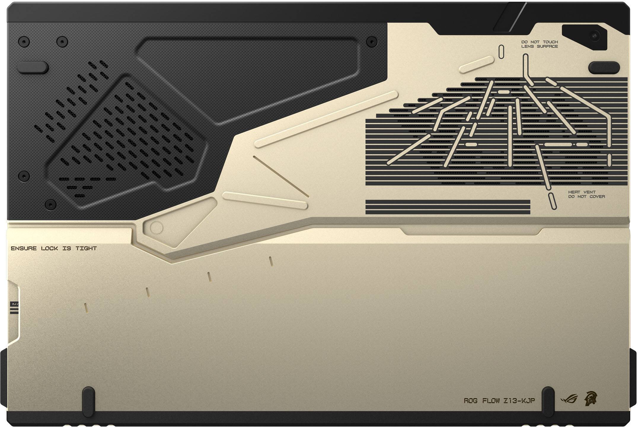 DO NOT TOUCH LENS SURFACE  
HERT VENT DO NOT COVER  
ENSURE LOCK IS TIGHT  
ROG FLOW Z13-KJP
