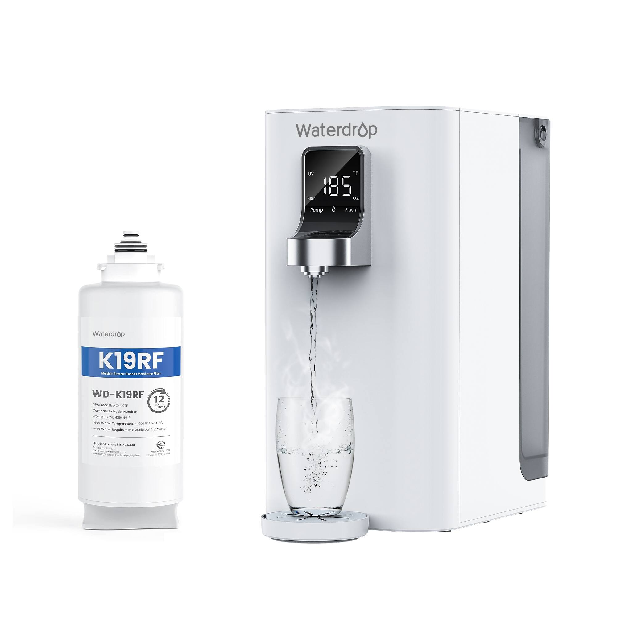 Waterdrop 185 - 2 Pump and Flush
Waterdrop K19RF - WD-K19RF 12 - Filtered Water Purifier