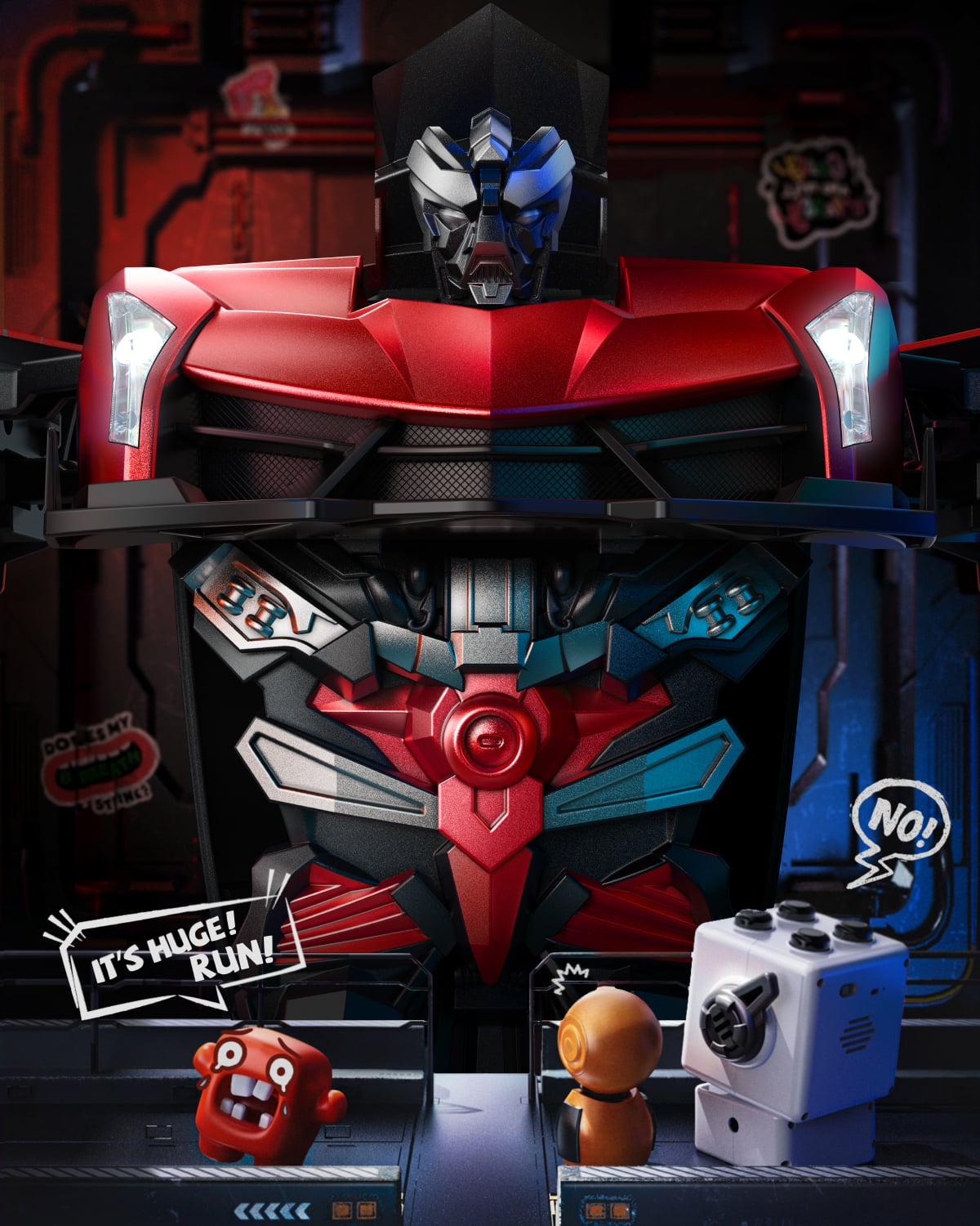 Veeniix V992 Transform Robot RC Car, 1:14 Scale, 2 in 1 Robot Toy