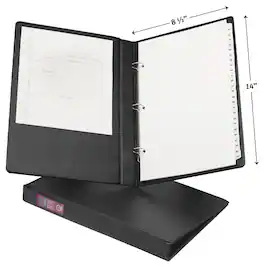 Avery - Legal-Size Durable 3 Ring Binder, 1" Round Rings, (06400) - Black