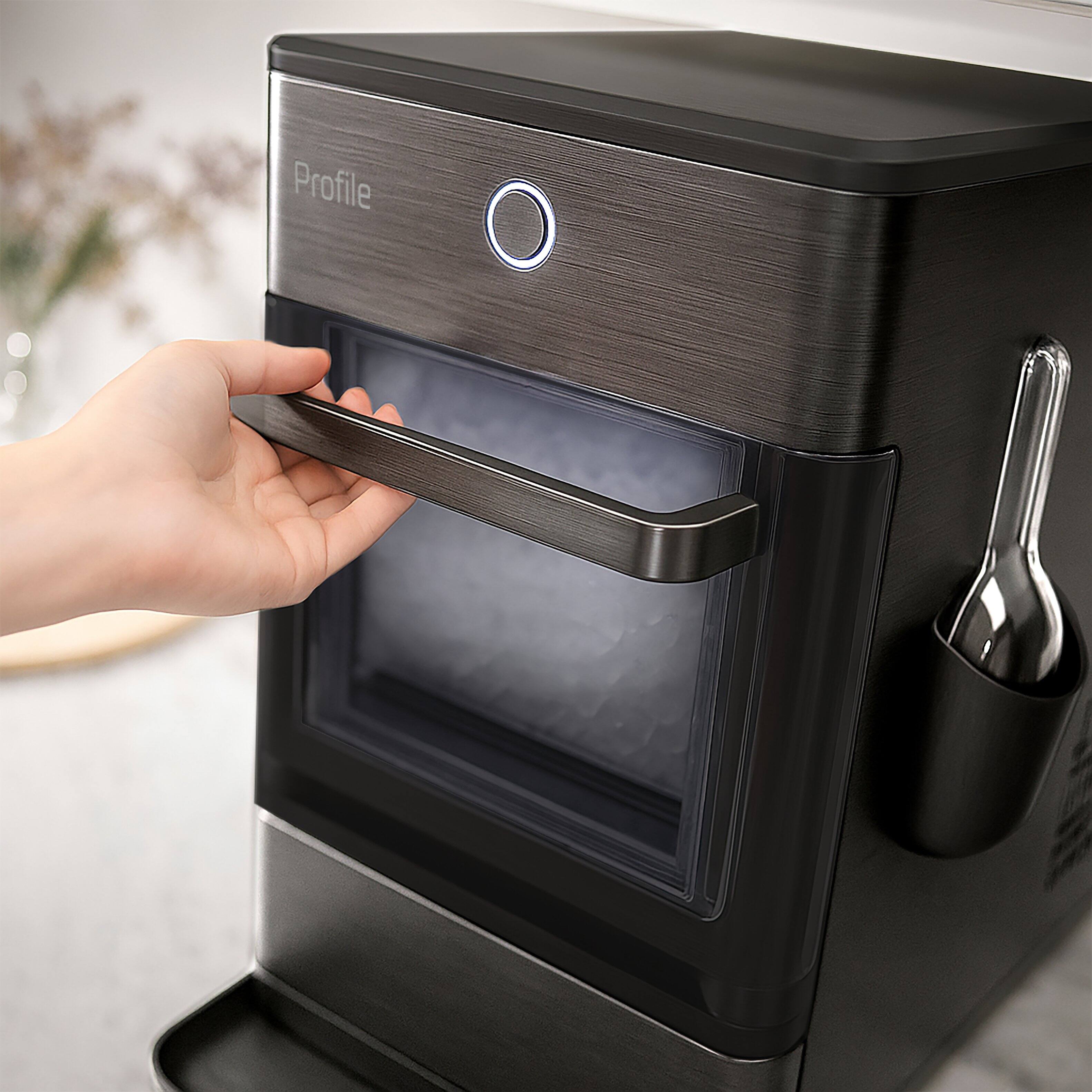 Alt View 5. GE Profile - Opal Nugget Ice Maker with Rapid Ice Production - Black Stainless Steel.