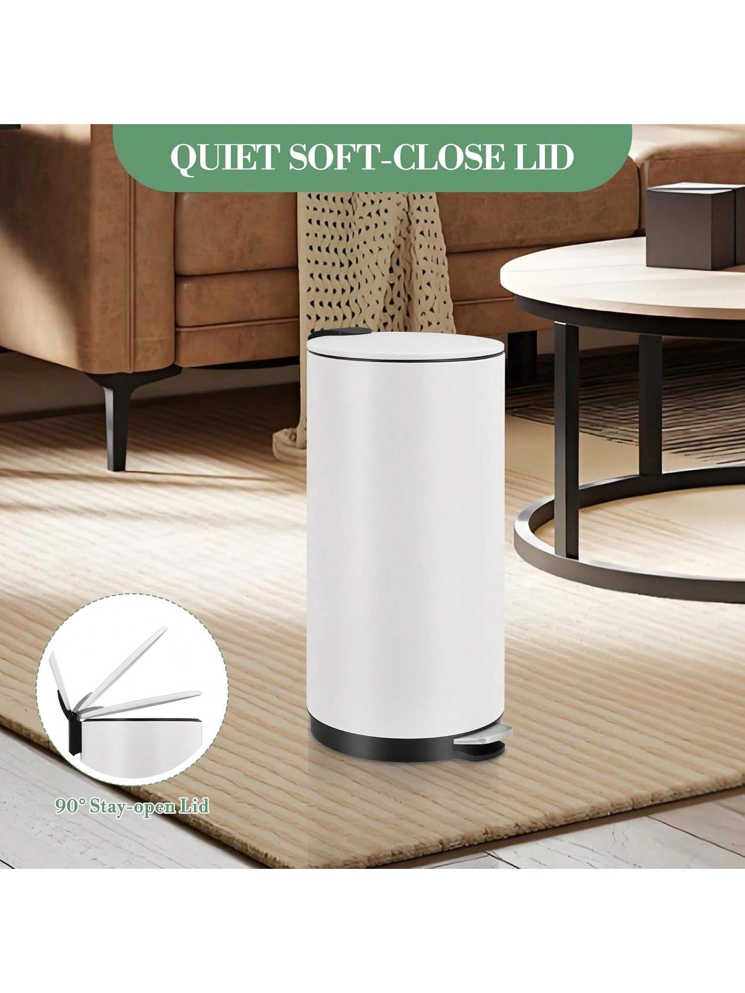 QUIET SOFT-CLOSE LID

90° Stay-open Lid
