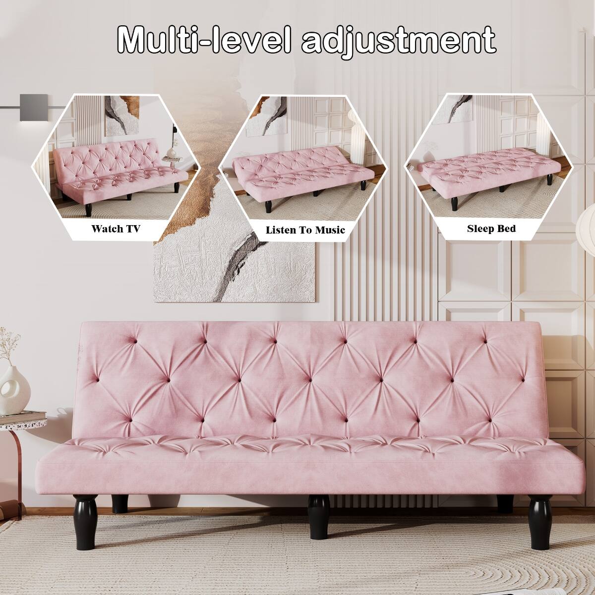 Multi-level adjustment

Watch TV

Listen To Music

Sleep Bed