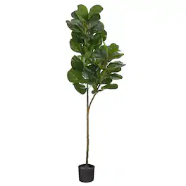 BreeBe - 4.5' Fiddle Leaf Fig Artificial Tree - Green