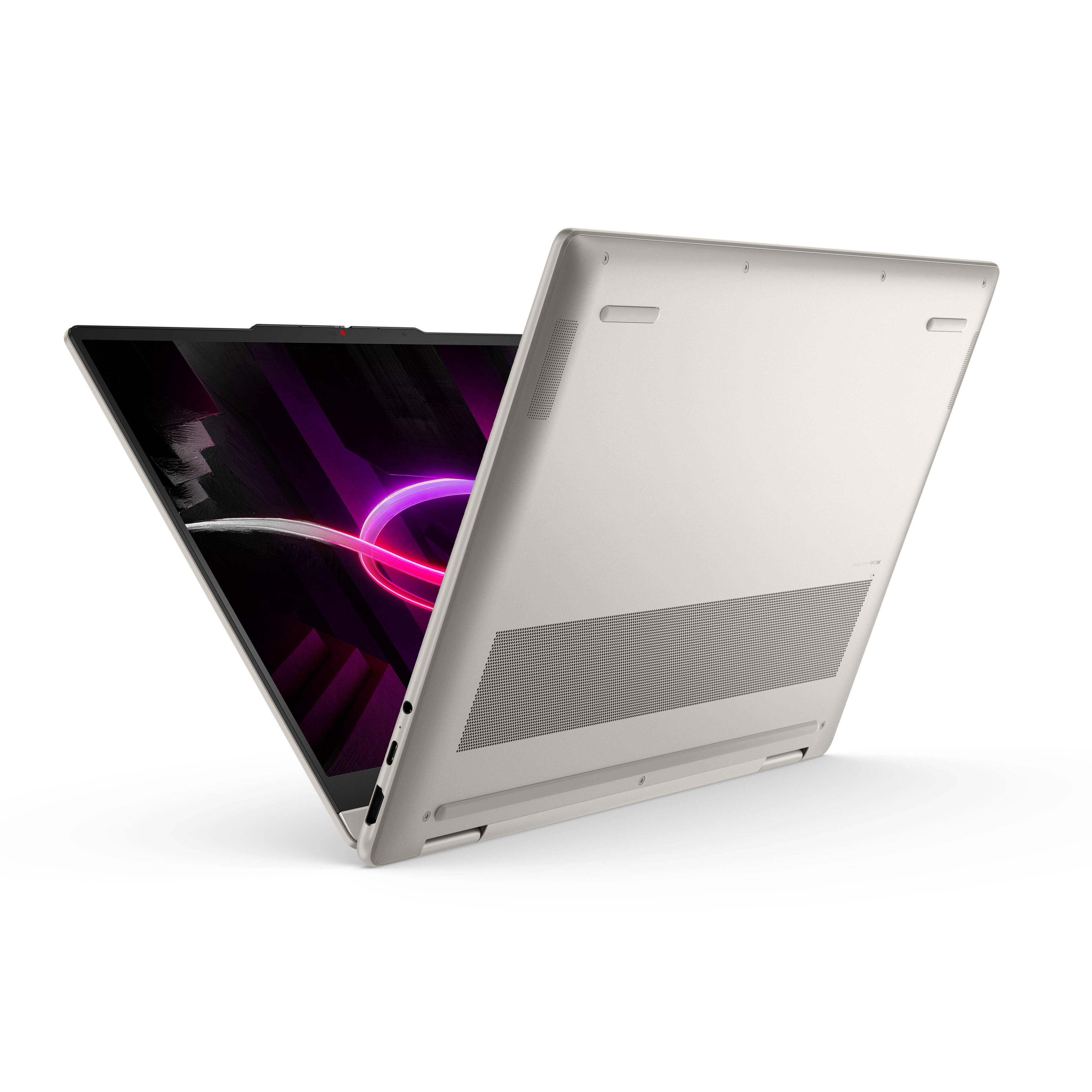 Alt View 9. Lenovo - Yoga 7a 2-in-1 - Copilot+ PC - 14" 2K OLED Touchscreen Laptop - AMD Ryzen AI 5 430 2026- 16GB Memory - 512GB SSD - Seashell.