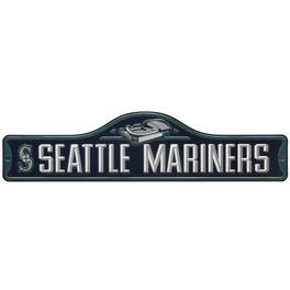 Open Road Brands - Seattle Mariners 5'' x 20'' Metal Street Sign - Multicolor