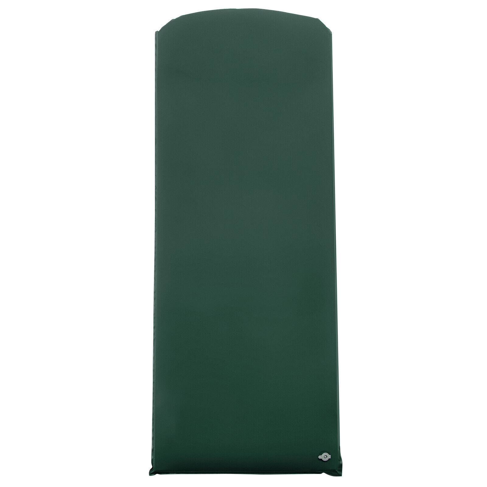 Front. Ecooso - Self Inflating Lightweight Folding Camping Cot Pad with Carry Bag - Green.