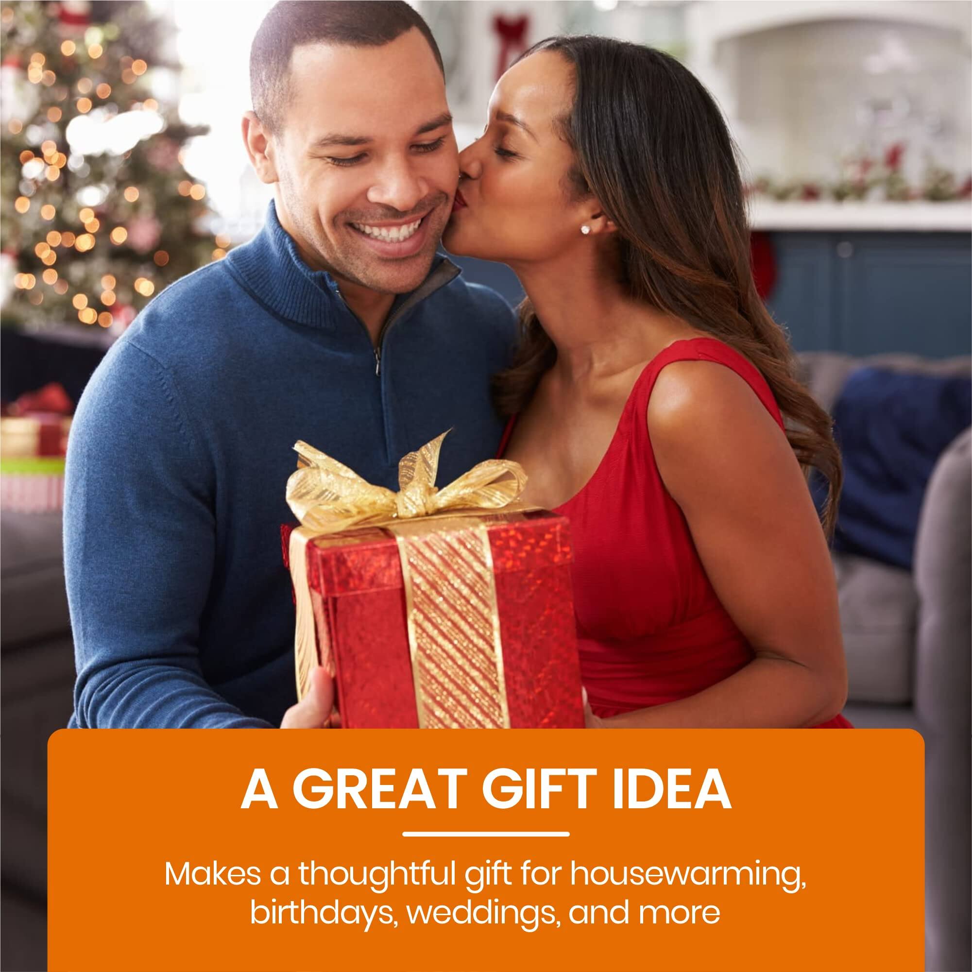 A GREAT GIFT IDEA

Makes a thoughtful gift for housewarming, birthdays, weddings, and more