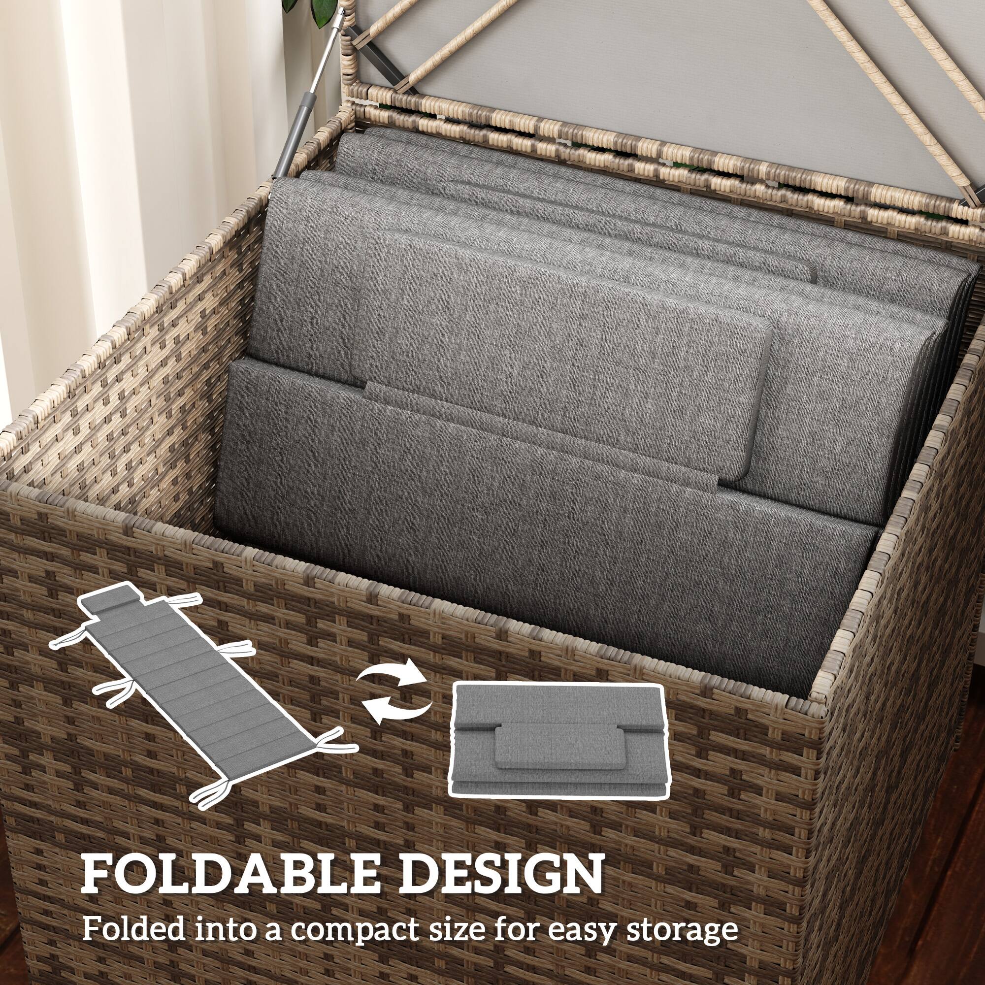 FOLDABLE DESIGN

Folded into a compact size for easy storage