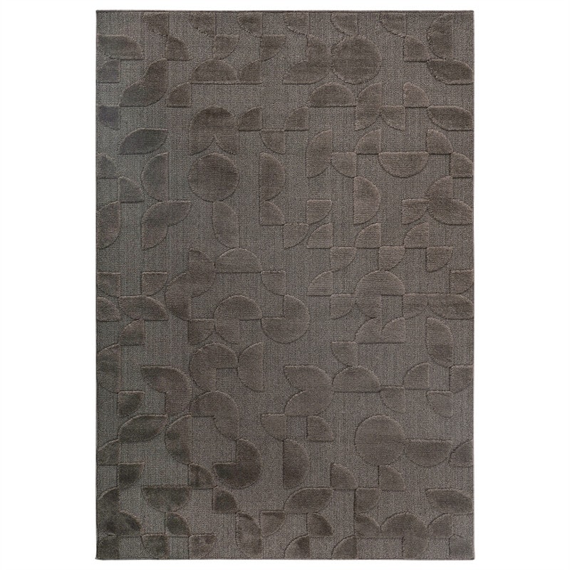 HTUTWOO - High-Low Indoor Area Rug -2'x3' Modern Geometric Bohemian Carpet, Non-Shedding,Living Room Bedroom Kitchen Doormat - Brown