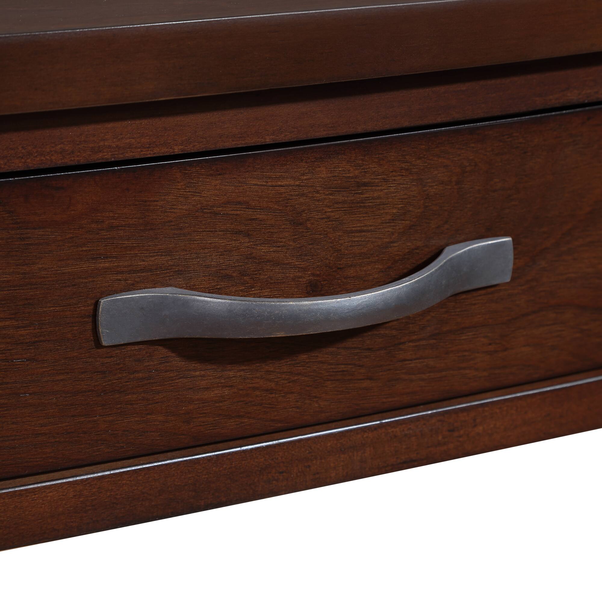 Alt View 7. GOODSILO - Compact Triangular Corner Table with Three Tiers for Space-Saving Storage and Display - Light Espresso.