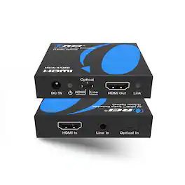 Orei - 4K HDMI™ Audio Embedder (3.5mm, Optical) (HDA-4KMB) - Black