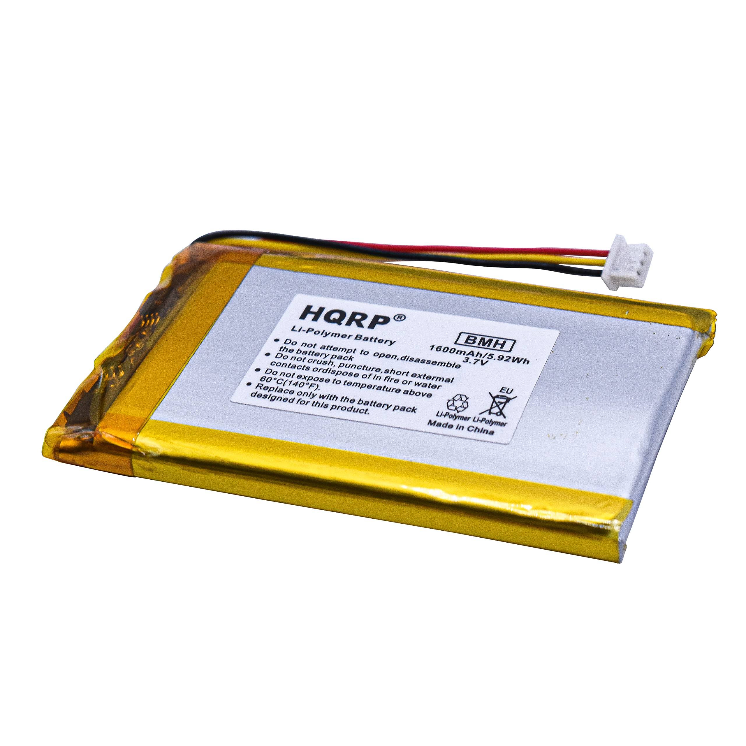 Li-Polymer Battery  
HQRP  
BMH  
1600mAh/5.92Wh  

Do not attempt to open, disassemble, or dispose of by fire or external temperature above 60°C (140°F).  
Do not pack, puncture, or expose to water.  
Do not short circuit.  
Replace only with the above EU designed for this product.  

Made in China