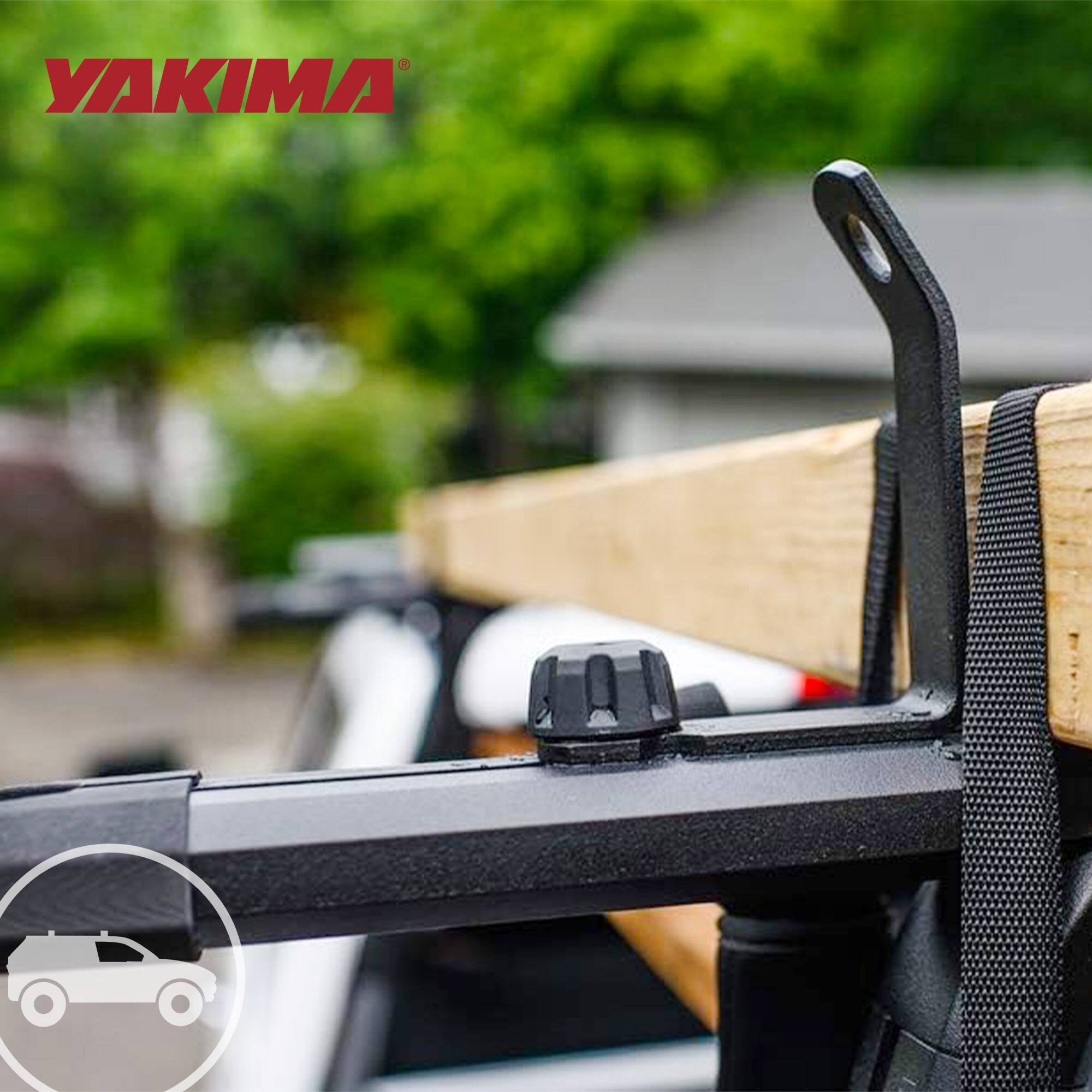 Alt View 4. Yakima - Yakima LoadStop Steel T-Slot Mounted Load Stops Accessory for Yakima Crossbars - Black.
