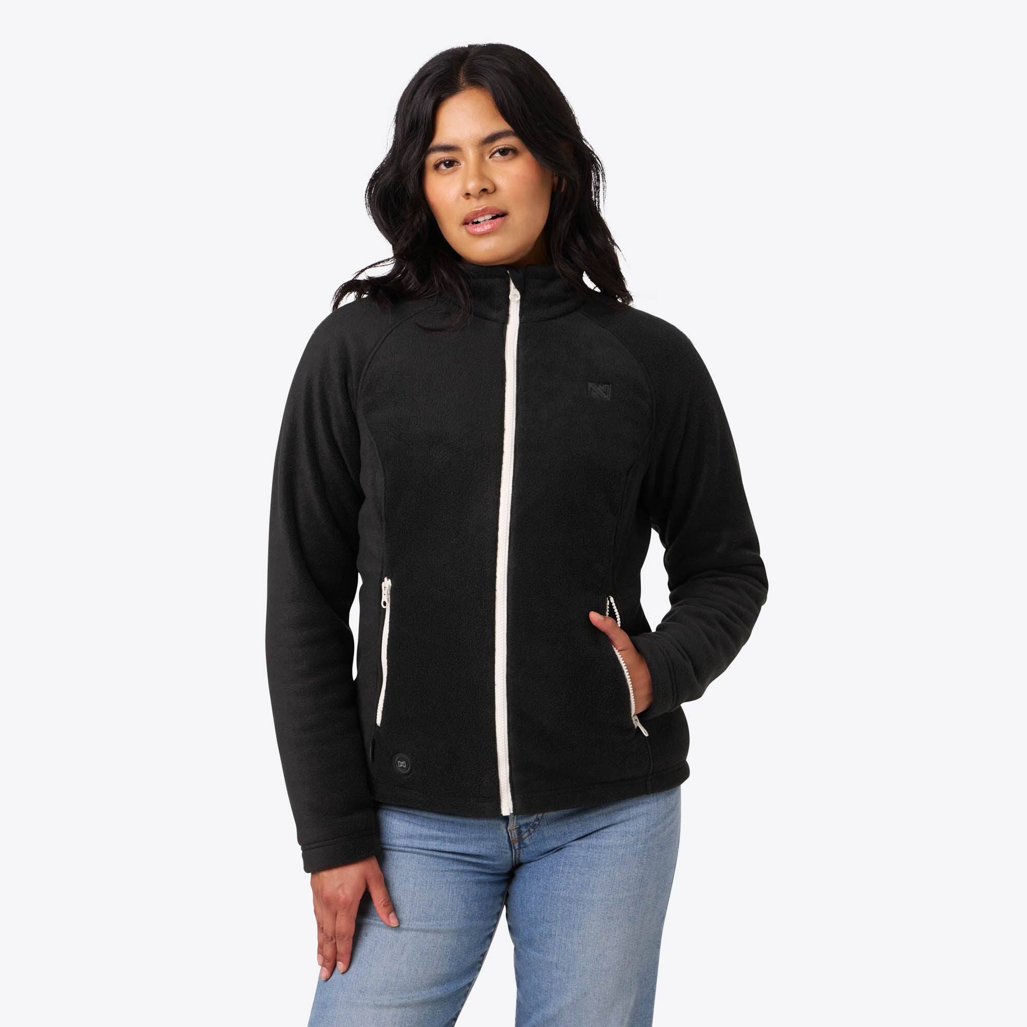Alt View 4. Mobile Warming - Women's Trek 2.0 Heated Fleece Jacket - Black.