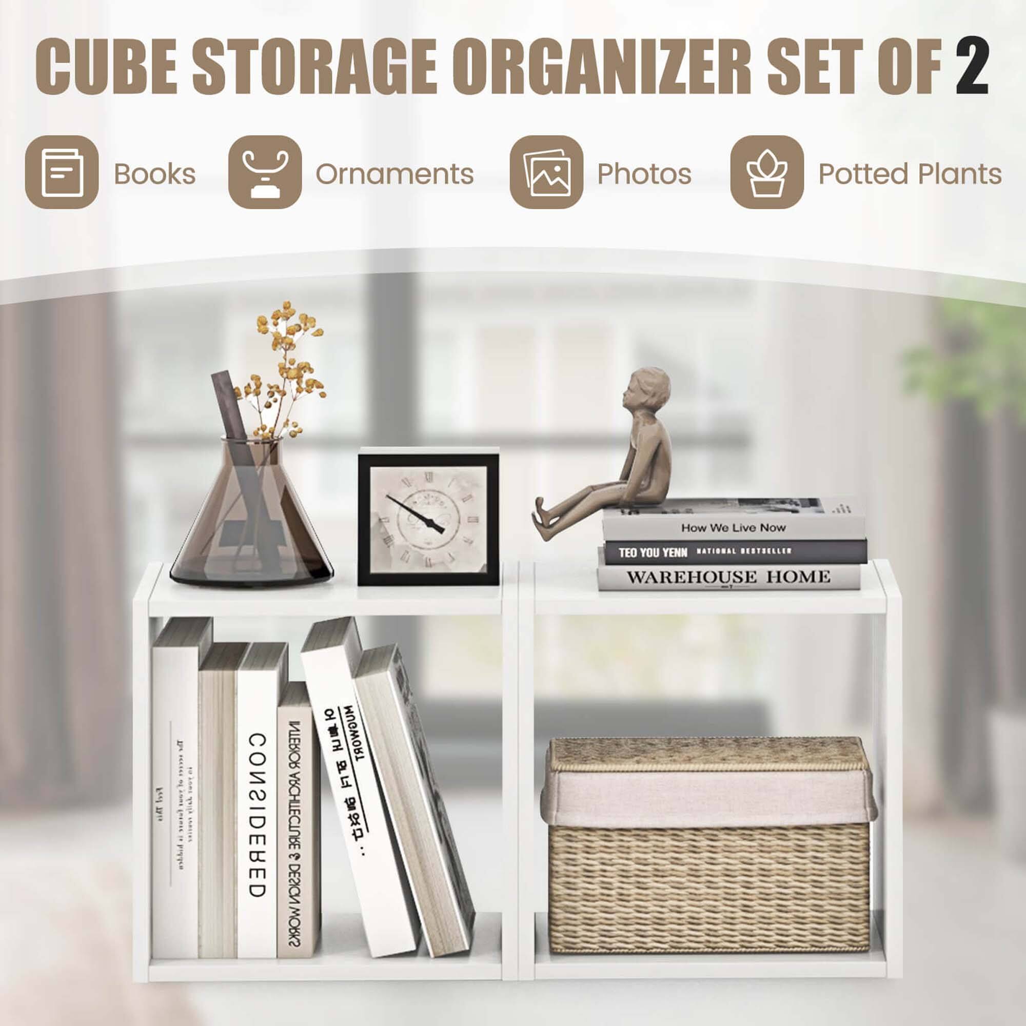 CUBE STORAGE ORGANIZER SET OF 2 Books Ornaments Photos Potted Plants 9  ll How We Live Now a TEO YOU YENN NATIONAL .......... WAREHOUSE HOME Fool  g I te I a CONSIDERED INTERIOR ARCHITECTURE 7 2ROWND30   MUGWORT