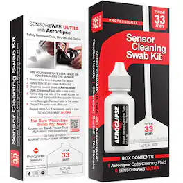 Photographic Solutions - 33mm Sensor Cleaning Swab Kit (Aeroclipse Solution)