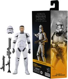 Hasbro Collectibles - Star Wars: The Clone Wars - Black Series - Phase II Clone Trooper Action - COLLECTIBLES