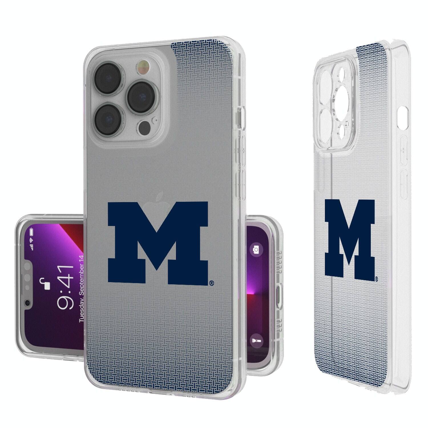 Keyscaper - NCAA - Michigan Wolverines Linen Logo iPhone Clear Case - 15 Plus - Multicolor price history on PriceWatchPro