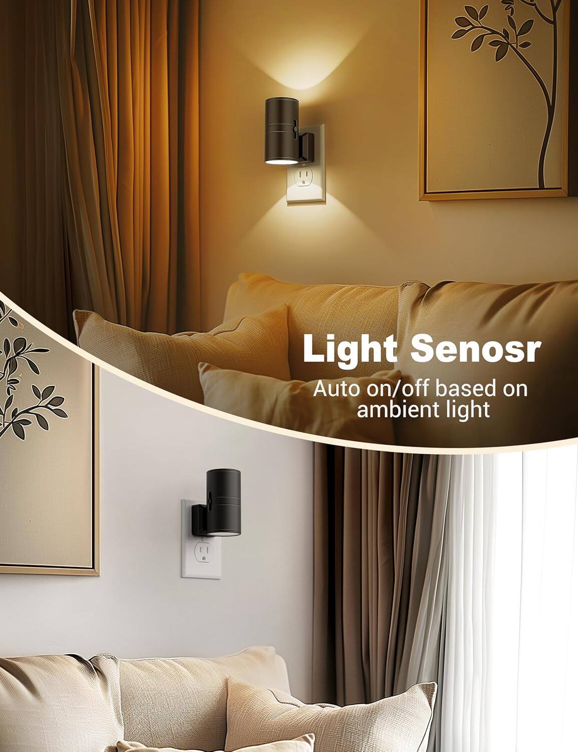 Light Sensor  
Auto on/off based on ambient light