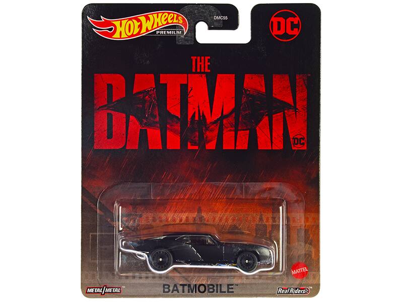 Batmobile Matt Black "The Batman" (2022) Movie "DC Comics" Diecast Model Car by Hot Wheels - Matte Black