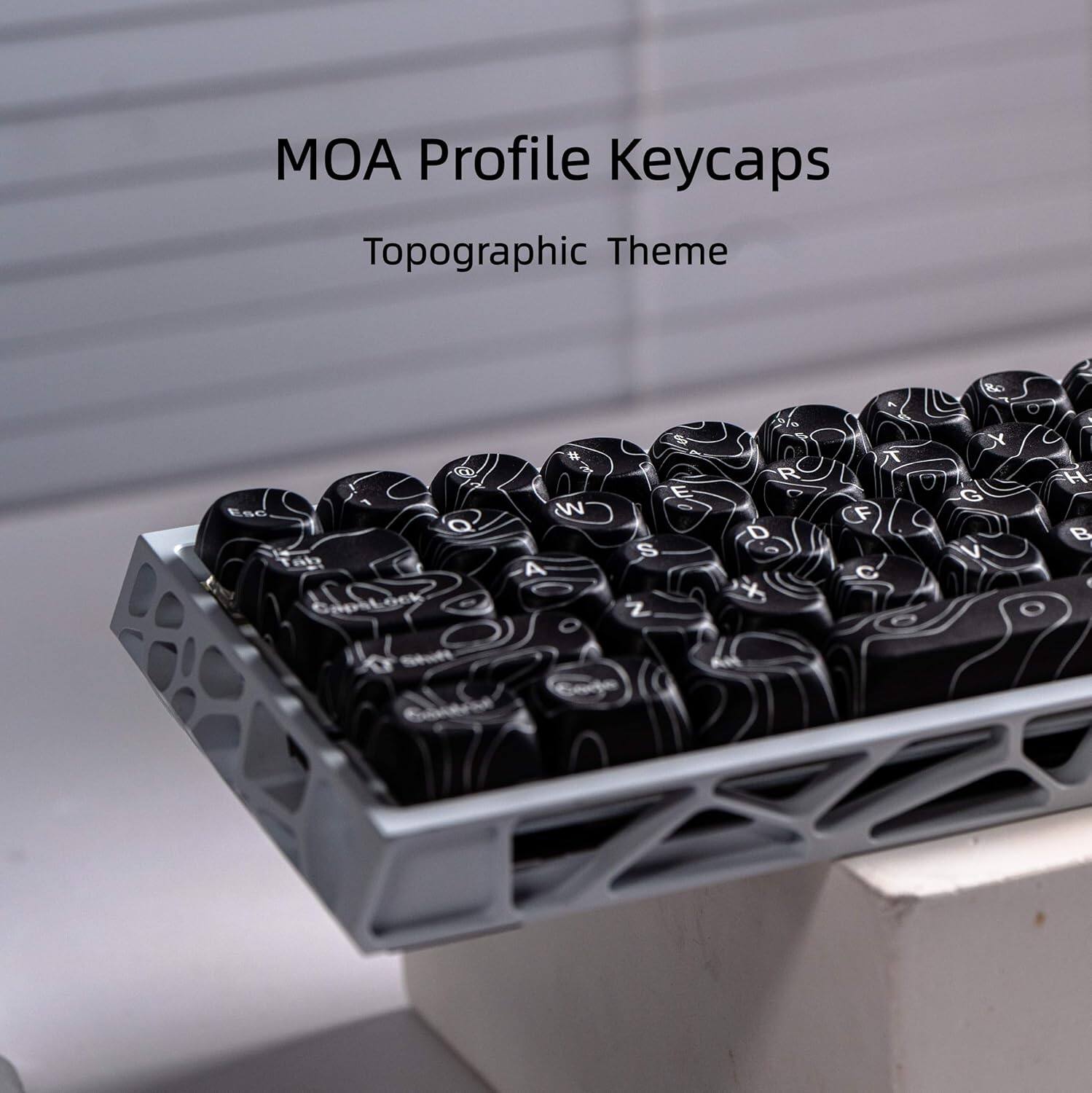 MOA Profile Keycaps  
Topographic Theme