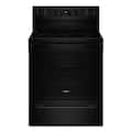 Whirlpool - 30 in. Wide 5 element 5.3 cu. ft. Freestanding Electric Range with Air Cook Technology, No Preheat Air Fry, Self Clean - Black