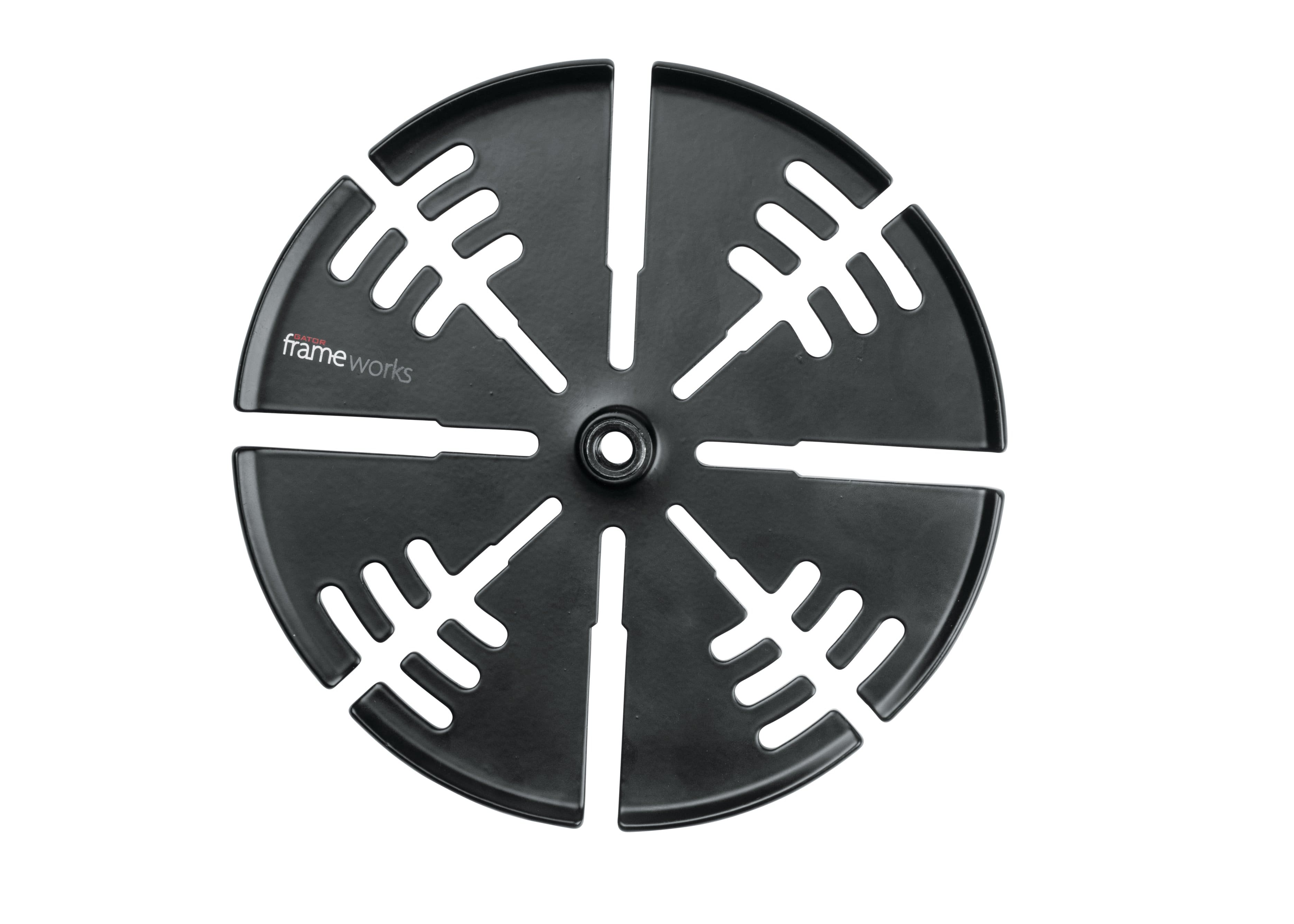 Gator Frameworks - Mic Stand Cable Hanger Tray, Steel Construction With Black Powder Coat Finish, 32 Slots For 5–9mm Cables, Prevents Cable