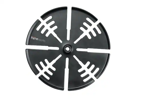 The text on the image reads: "frame works"