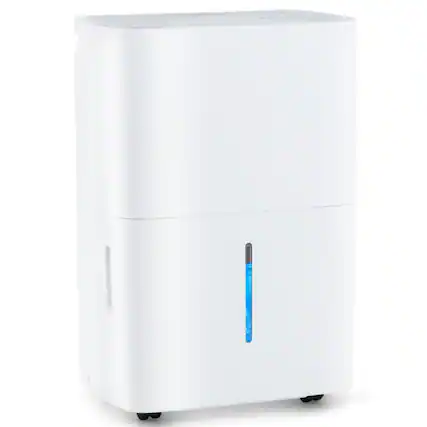 Front. LUCKY ONE - 94.5 Pints Freestanding Dehumidifier with 24H Timer & 4 Wheels - White.