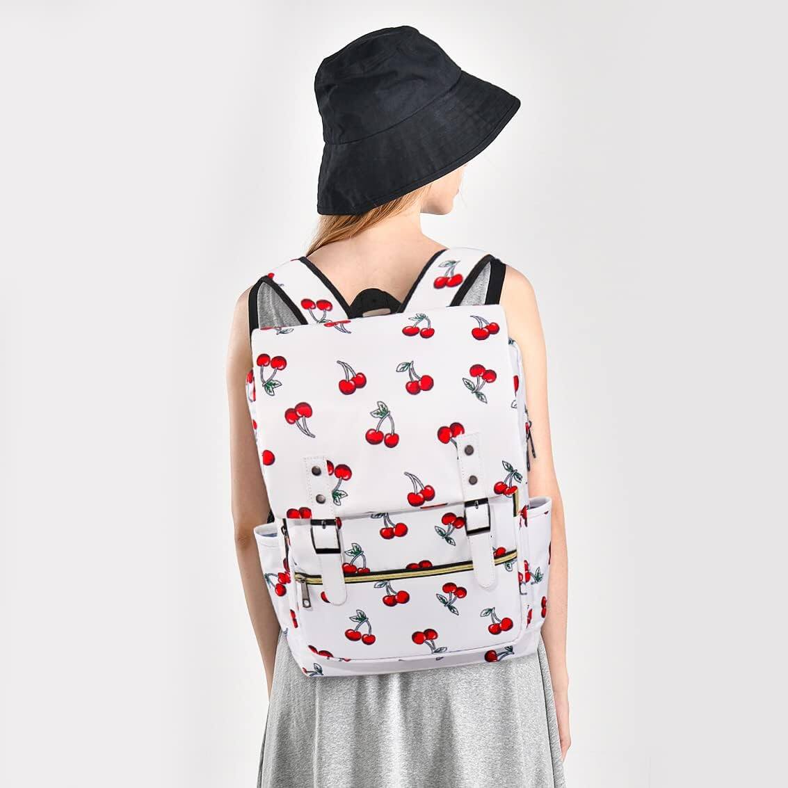 Left. Live At Space - Cherry Laptop Backpack Girls Women,College School Bookbags - Cactus.