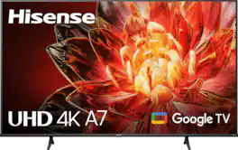 Hisense - 65" Class A7 Series LED 4K UHD HDR WCG Smart Google TV (2024)