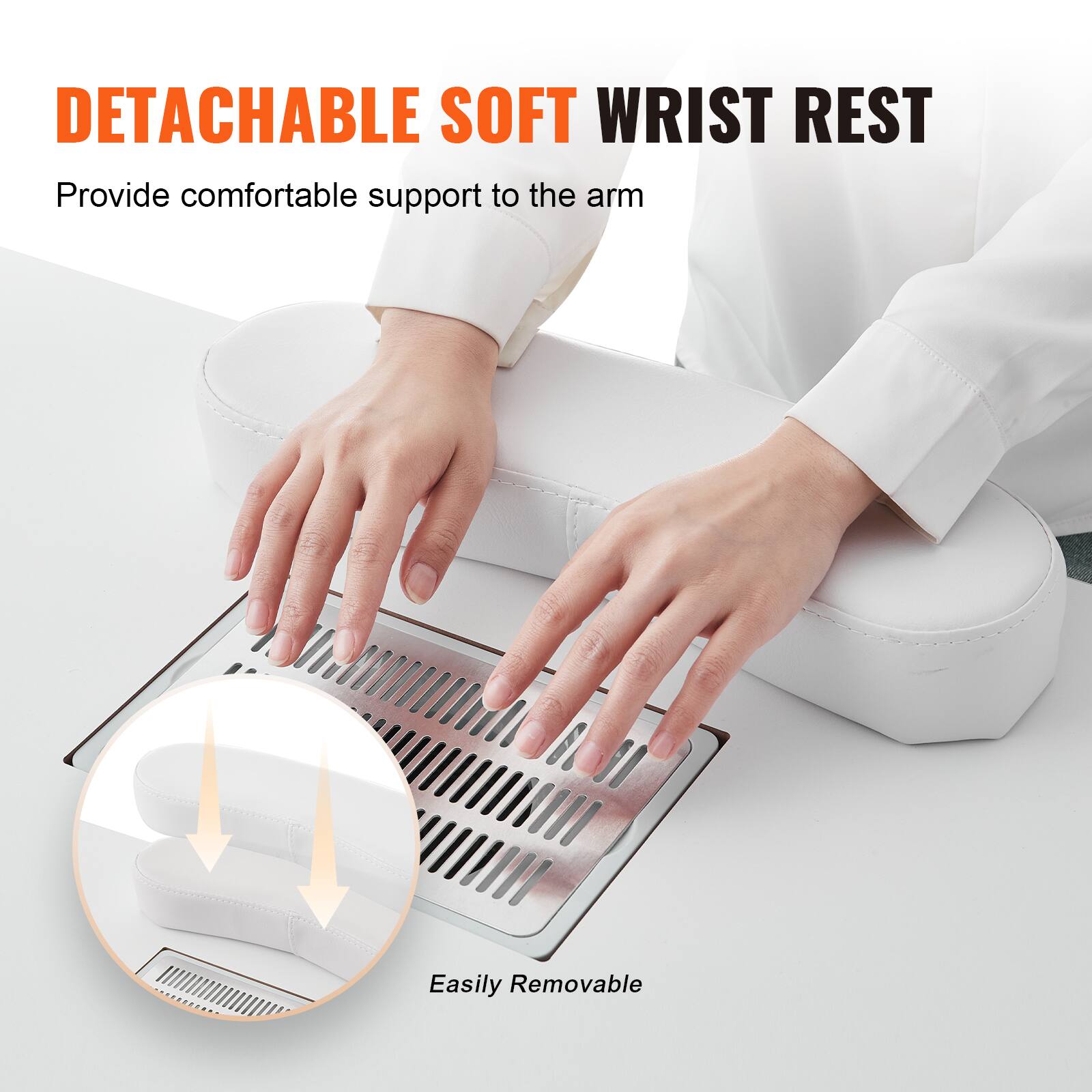 DETACHABLE SOFT WRIST REST

Provide comfortable support to the arm

Easily Removable
