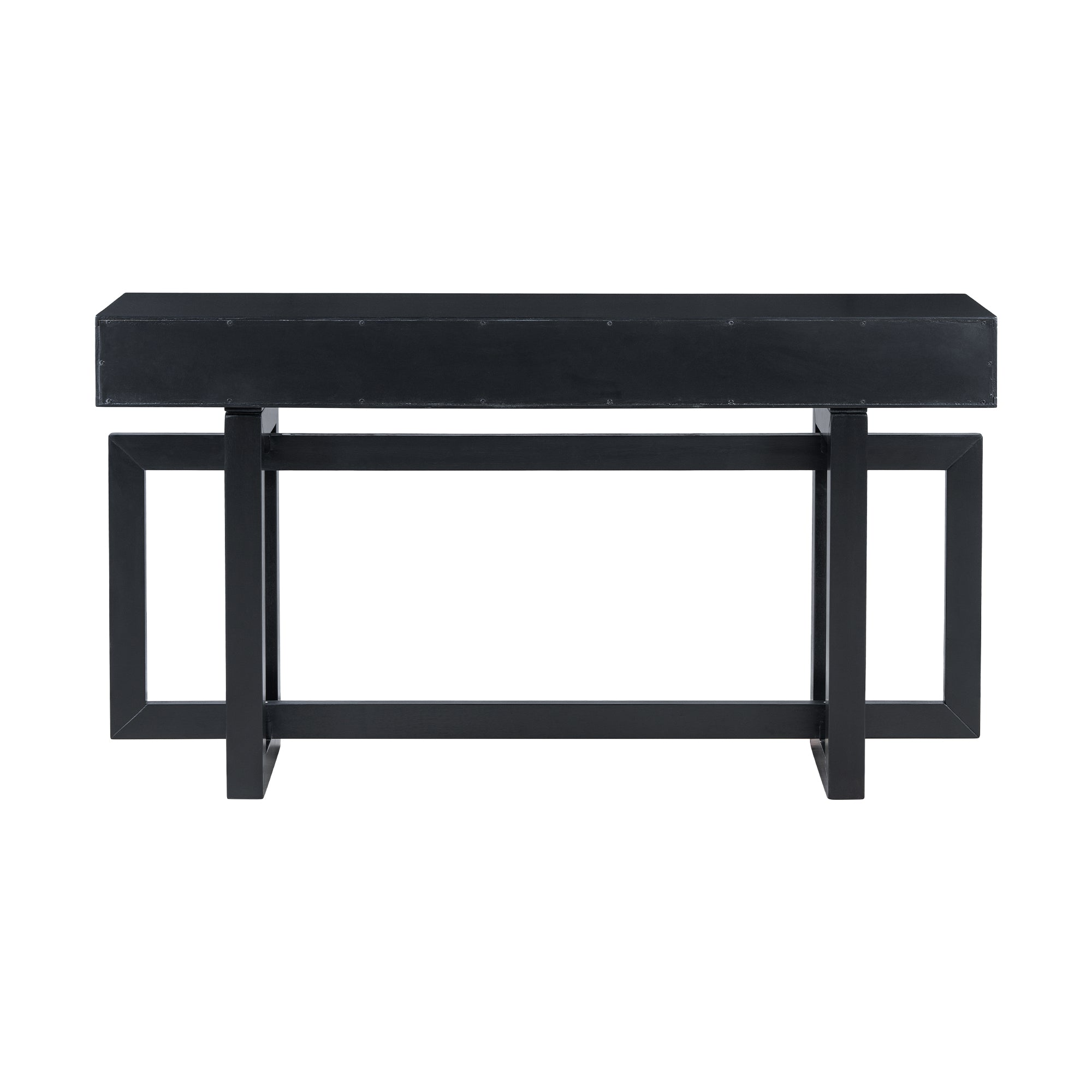 Alt View 5. Boyel Living - Elegant Console Table with Three Drawers and Extra Long Entryway Table - Black.