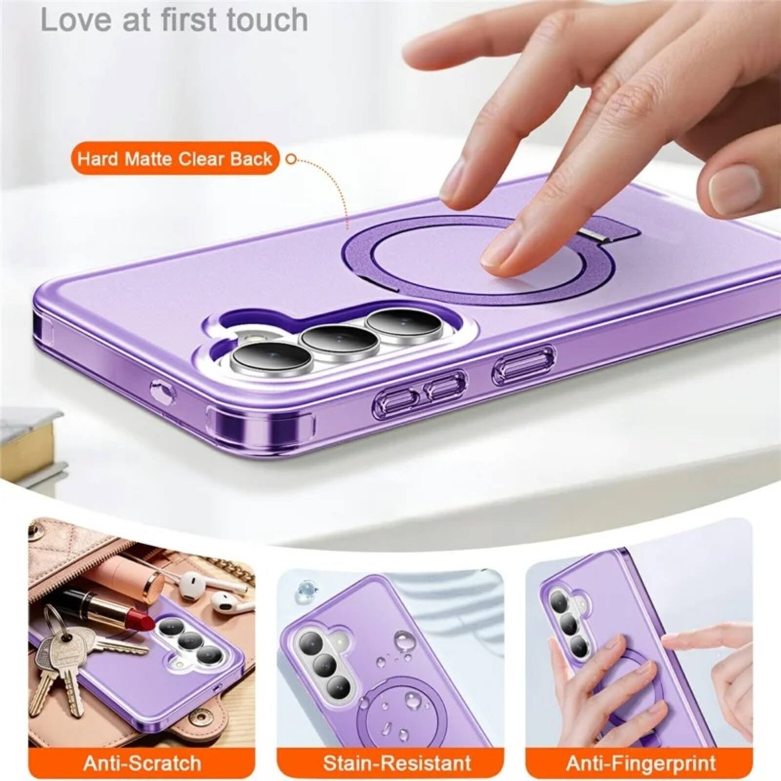 Love at first touch

Hard Matte Clear Back

Anti-Scratch

Stain-Resistant

Anti-Fingerprint
